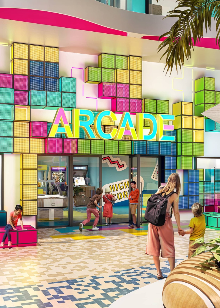 Arcade at Surfside on Icon of the Seas
