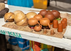 atv expedition and bbq by altun ha jungle pottery cups