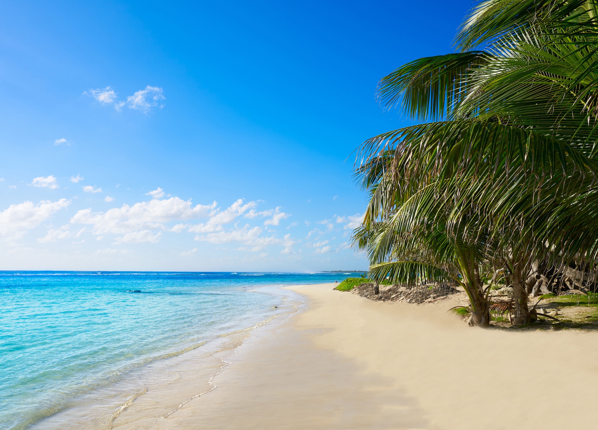 mahahual caribbean beach in costa maya of mayan mexico